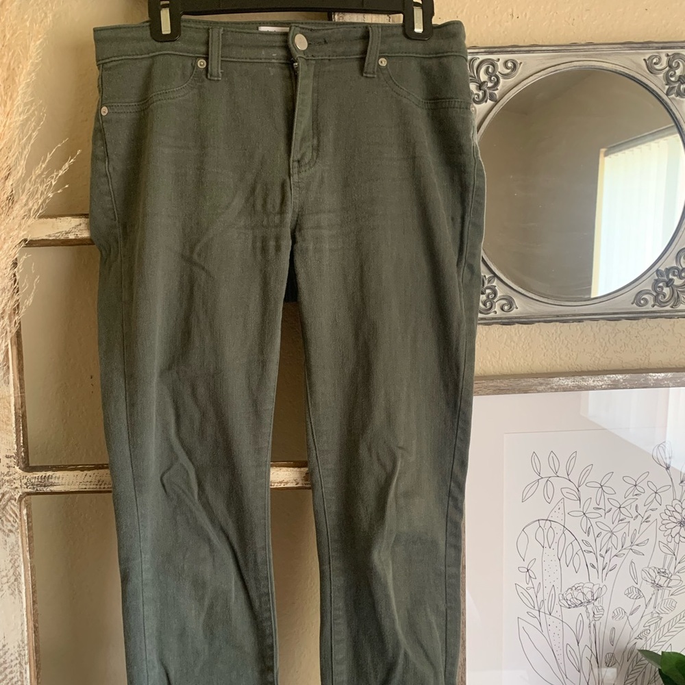 Lakeview Denim Stick Fix Olive Green Jean Size 28